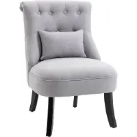 HOMCOM HOMdotCOM Fauteuil grijs