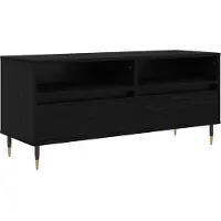 vidaXL TV Kast met lade Zwart Eiken 100 x 34,5 x 44,5 cm