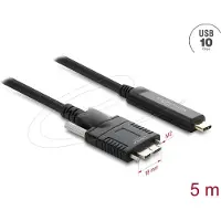 DeLOCK Active Optical Cable USB 10 Gbps USB Type-C male to Type Micro-B male with screws 5 m