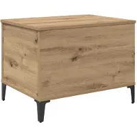 vidaXL Salontafel Artisan Eiken 60 x 44,5 x 45 cm Bewerkt hout