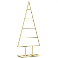 vidaXL Metalen kerstboom Goud 60 cm Poedercoated staal