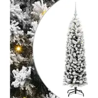 vidaXL Kunstkerstboom Groen 150 cm PVC en Staal en Kunststof