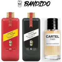 Bandido 2x Hair Shampoo Fiber Restructure 250 ml & Cartel Parfumes EDP 50ml