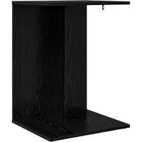 vidaXL Bijzettafel Zwart Eiken 45 x 40 x 62,5 cm Bewerkt hout