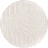 Tapis.fr Binnen- en buitenkleed Cotara crème 200 cm rond
