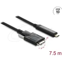 DeLOCK Active Optical Cable USB 10 Gbps USB Type-C male to Type Micro-B male with screws 7.5 m