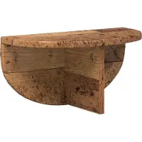 vidaXL Wandplank Muurmontage Oudhout 38 x 19 x 19 cm Bewerkt hout