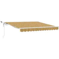 vidaXL Uitschuifbare luifel Meerkleurig 300 x 250 cm Polyester