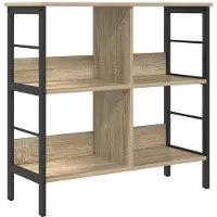 vidaXL Boekenplank 4-laags 82 x 32 x 144.5 cm Bewerkt hout Sonoma Eik