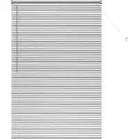 vidaXL Venetiaanse jaloezie zilver 175 x 120 cm 25 mm Aluminium