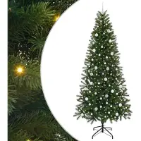vidaXL Kunstkerstboom Groen 240 cm PE en PVC