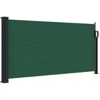 vidaXL Windscherm uittrekbaar 100x500 cm donkergroen
