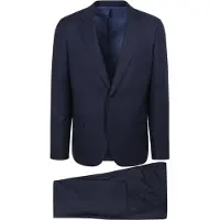 Suitable Kostuum Birds Eye Wol Donkerblauw | Blauw | Maat 98