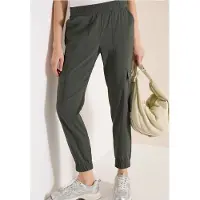 Cecil Dames Mid Waist Slim Legs broek in cargo-look - Groen - M
