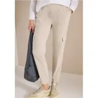 Cecil Dames Mid Waist Slim Legs broek in cargo-look - Beige - XL