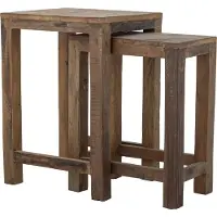 Bloomingville Galen bijzettafel bruin set van 2 stuks