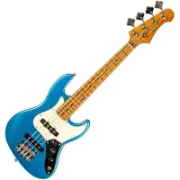 Flight Rock Series Mini JB Bass Lake Placid Blue compacte elektrische basgitaar met gigbag