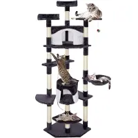 Springos Krabpaal - 11 Etages - Voor Katten - Meubelbescherming - 203 cm