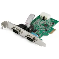 StarTech.com 2 poorts PCI Express RS232 seriële adapterkaart