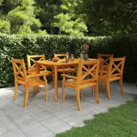 The Living Store De Living Store tuintafel, 160x90x75 cm, massief acaciahout