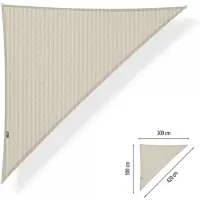 Shadow Comfort Schaduwdoek waterdicht 3x3x4,2 driehoek 90 graden Sand