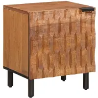 vidaXL Nachtkastje Bruin 40 x 33 x 46 cm Massief Mango Hout