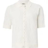 ONLY Gebreid vest 'ONLElma' wolwit
