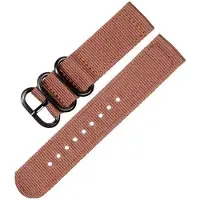 Kaiser Premium Brown - Zulu two-piece Nato strap 22mm - Horlogeband Bruin