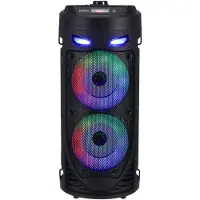 Nee Draagbare Luidspreker met LED-verlichting – 16W Stereo Geluid – Bluetooth 5.0, Radio & Microfooningang – Waterresistent voor Buitengebruik