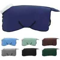 vidaXL Paardendeken Marineblauw 115 cm Polar fleece