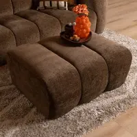 Bronx71 Hocker Luca chenille mocha