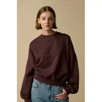 Sissy-Boy Donkerbruine sweater met embroidery | Maat: L-XL