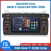AWESAFE 2DIN Autoradio - 7 inch IPS Scherm - Geschikt Voor BMW 3-Serie E46 1998 t/m 2006 - Bluetooth & Wifi - Radio Scherm - 1998 1999 2000 2001 2002 2003 2004 2005 2006