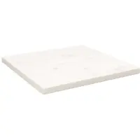 vidaXL Tafelblad vierkant 60x60x2,5 cm massief grenenhout wit