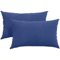 vidaXL Zitkussens 2 pcs Politieblauw 50 x 30 cm Corduroy stof