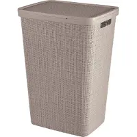 Curver Jute Wasmand met deksel - 58 liter - Taupe
