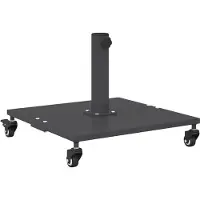 vidaXL Parasolvoet 26.8 kg Donkergrijs Vierkant Verstelbaar