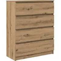 vidaXL Dressoir 80x35x99 cm spaanplaat artisan eikenkleurig