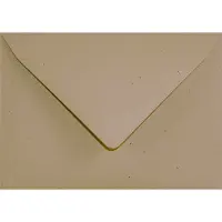 Netuno Ecologische bruine enveloppen A6 - 125 x 175 mm - B6 - 25 stuks - NK natgelijmde - 130 gram - Flora -