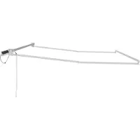 vidaXL Elektrisch Uittrekbaar Markies Frame Wit 4 × 3 m Aluminium