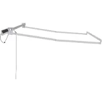 vidaXL Elektrisch Uittrekbaar Markies Frame Wit 3 x 2,5 m Aluminium