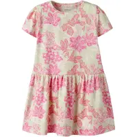 Name it Jurk pastelgroen / rosé / lichtroze / offwhite
