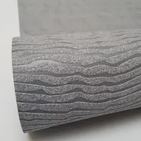 Novamur vliesbehang 6400-40 grijs glitters