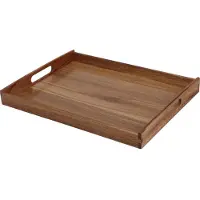 Excellent houseware Dienblad 40x30cm Wit wit Hout Beker
