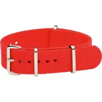 Kaiser Premium Red Nato strap 22mm - Horlogeband Rood