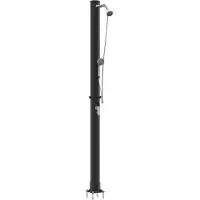 vidaXL Buiten Zonne-douche 20 l PVC en Aluminium Zwart