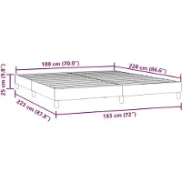 vidaXL Bedframe zonder matras, donkerblauw, 180x220 cm, fluweel