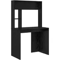vidaXL Bureau, zwart, eikenlook, 91 x 50 x 149 cm