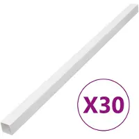 vidaXL Kabelgoot 40x25 mm 30 m PVC