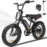 Colorway Elektrische Fiets BK29G - 20*4.0 Inch Fatbike - Mountain Snow EBike met Afneembare 36V 12Ah Lithium Batterij - City Commuter E-Bike - IP54 Waterdicht
